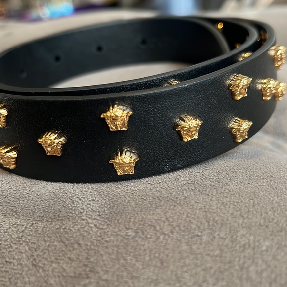 Versace Leather Medusa Belt w/o Head Buckle size 32 - Picture 1 of 16